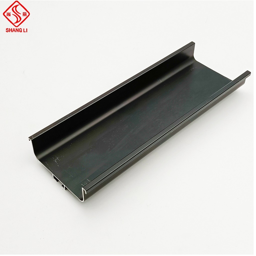 Foshan aluminum C shape profile pull handles wardrobe kitchen cabinet doors hidden handle