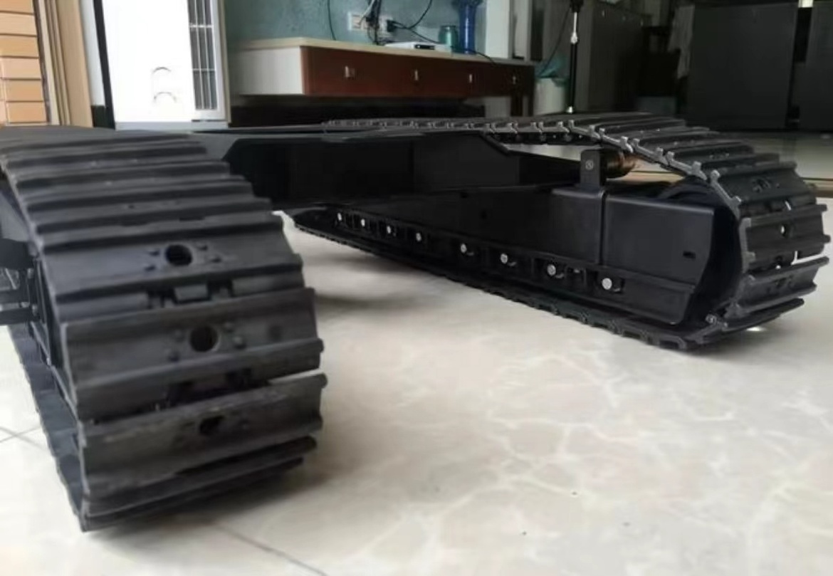 0.5-60 ton Custom steel track undercarriage for crawler excavator dozer chassis