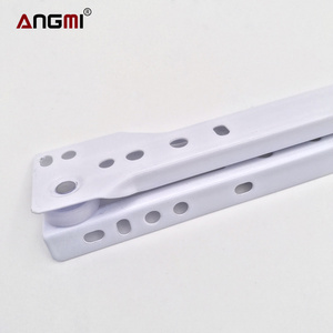 Euro Self-Closing Type White Powder Coated Drawer Slide Roller Slide With Powder Coating