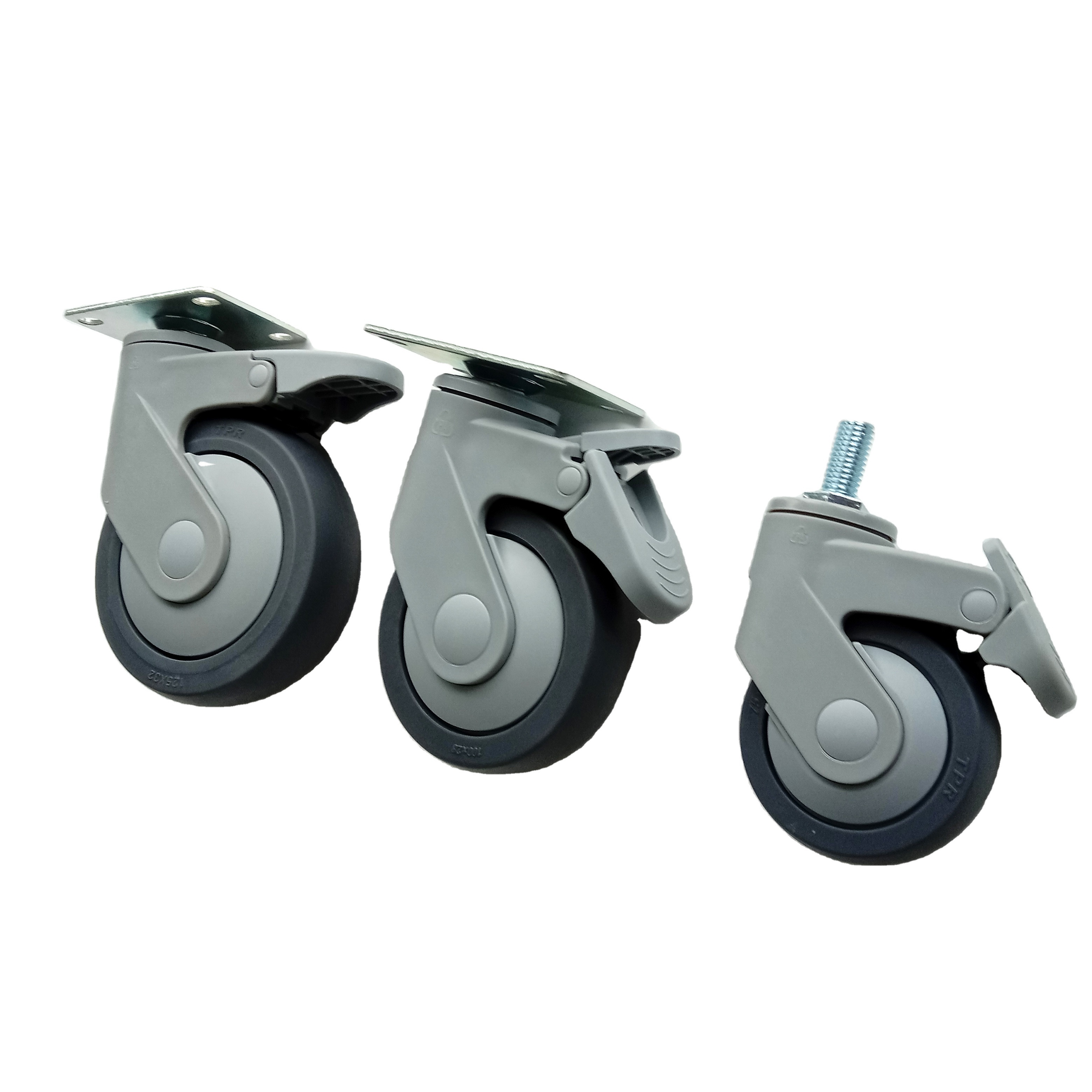 2024 sell best threaded stem ladle cover medical swivel caster wheels with high quality