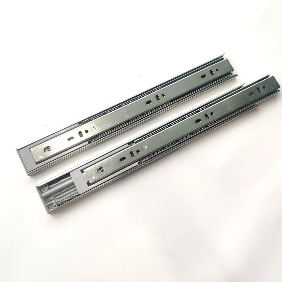 304/201 stainless steel drawer runner Telescopic channel drawer slides Ball bearing slide