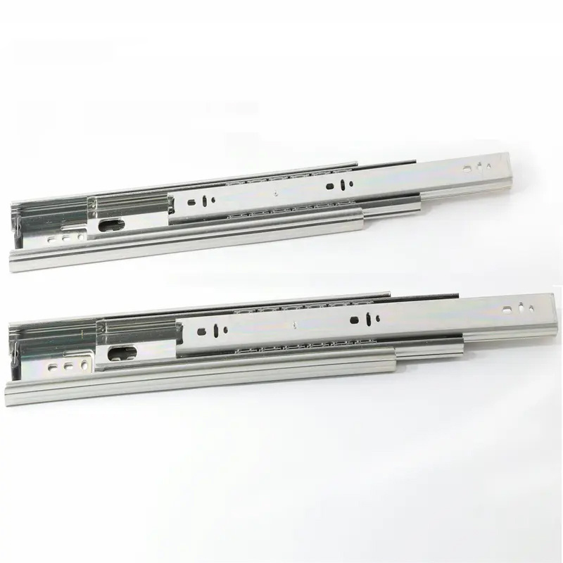 304/201 stainless steel drawer runner Telescopic channel drawer slides Ball bearing slide