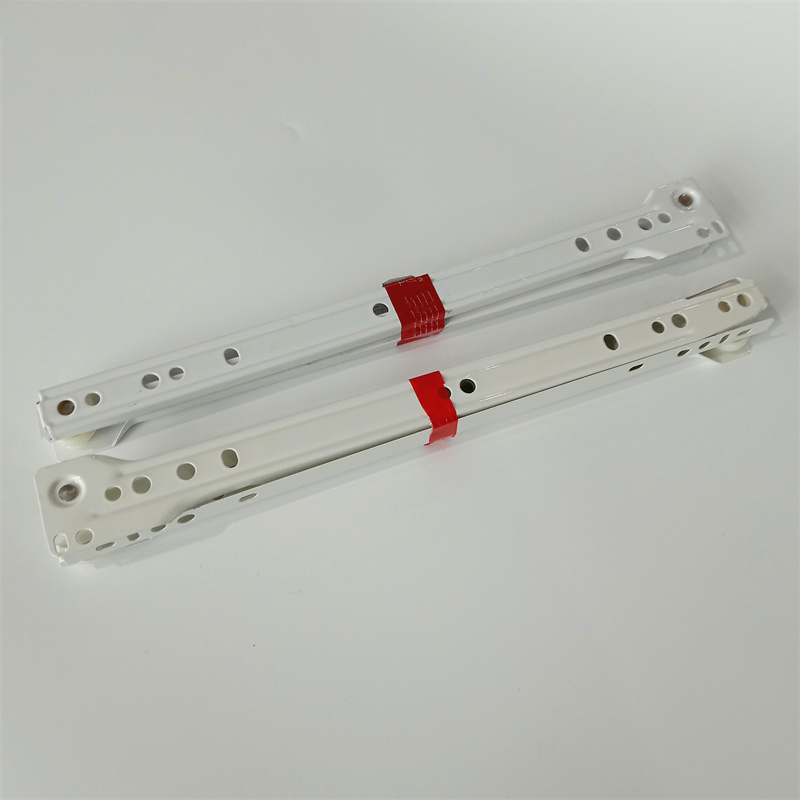 14 inch nylon roller channel bottom mounting self closing ball drawer slide metal drawer powder coating slide