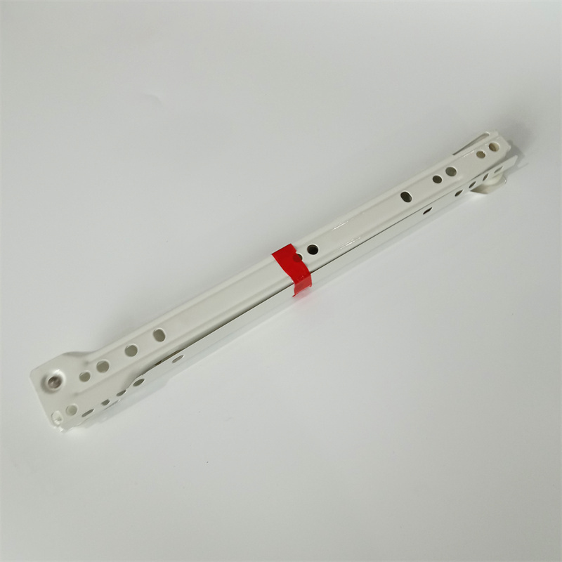 14 inch nylon roller channel bottom mounting self closing ball drawer slide metal drawer powder coating slide