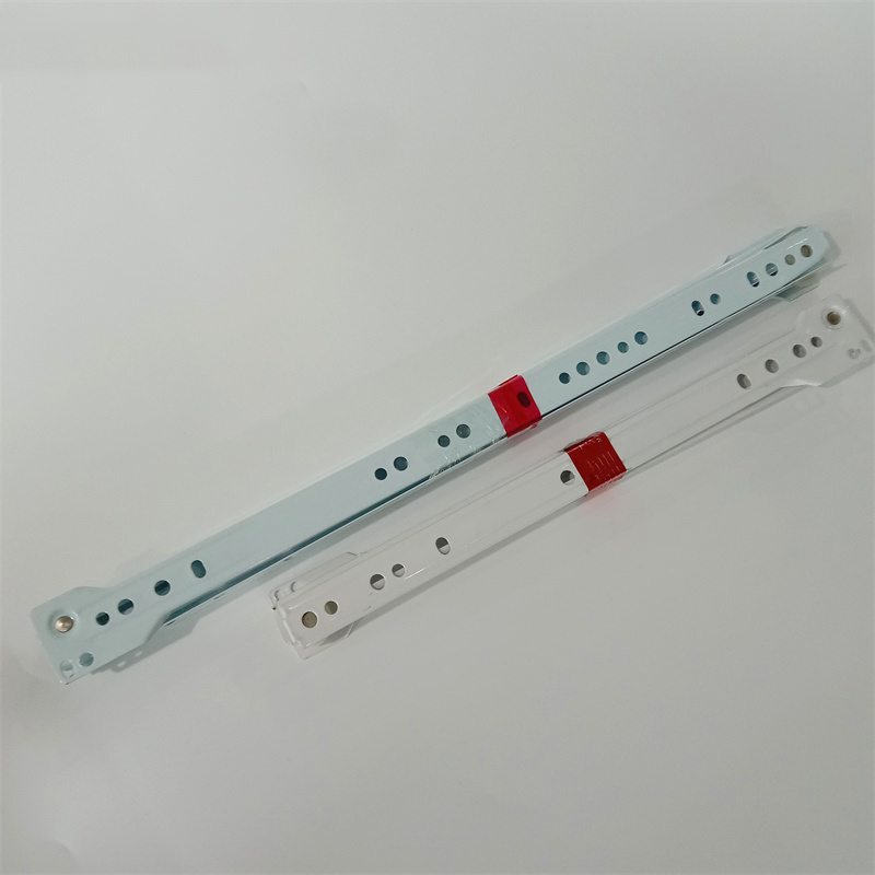 14 inch nylon roller channel bottom mounting self closing ball drawer slide metal drawer powder coating slide