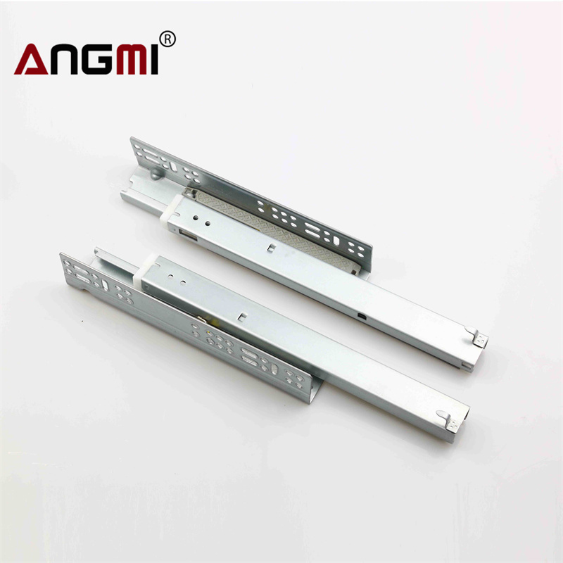 Furniture hardware 3D low mount drawer rails drawer runners kitchen cabinet soft close undermount slides