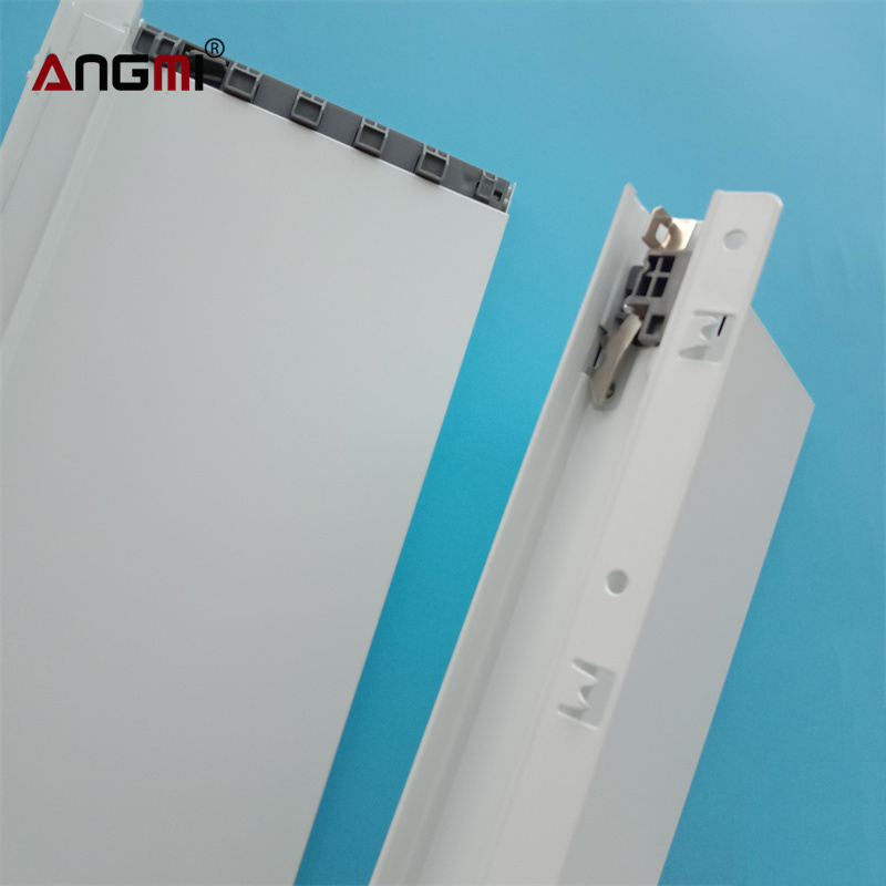 Cabinet drawer slides double wall soft closing metal tandem box for drawer accessories concealed drawer boxes