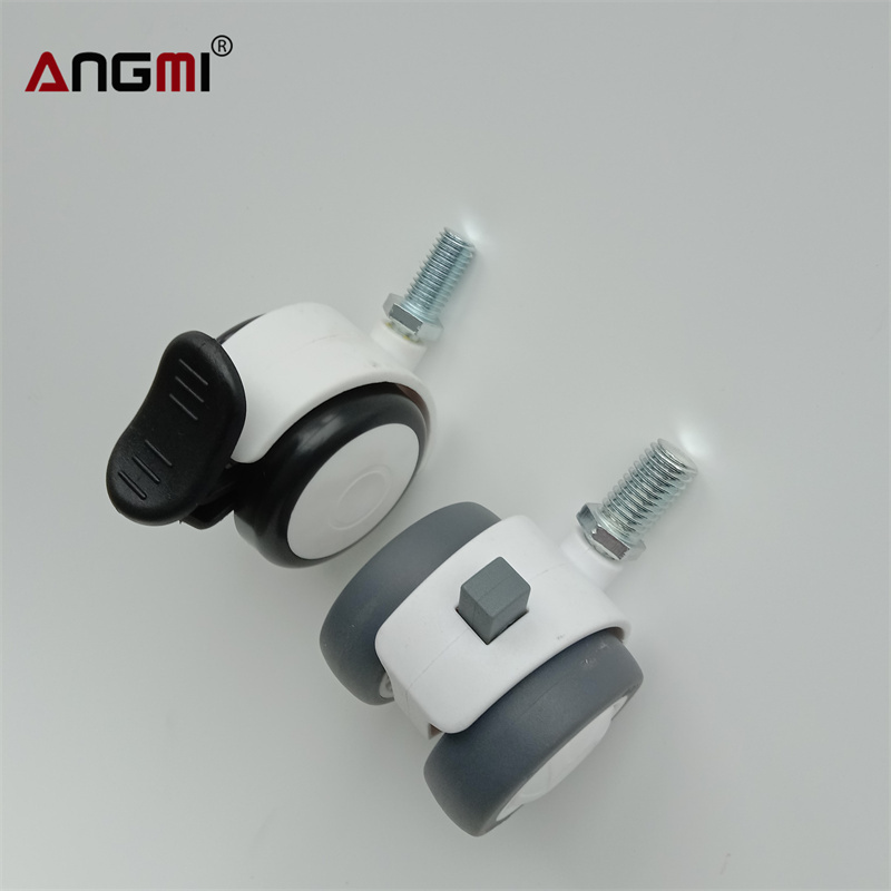 Medical cart high quality roller bed caster wheels 2.5 inch 3 inch 4 inch 5 inch diameter medical casters hygienic caster