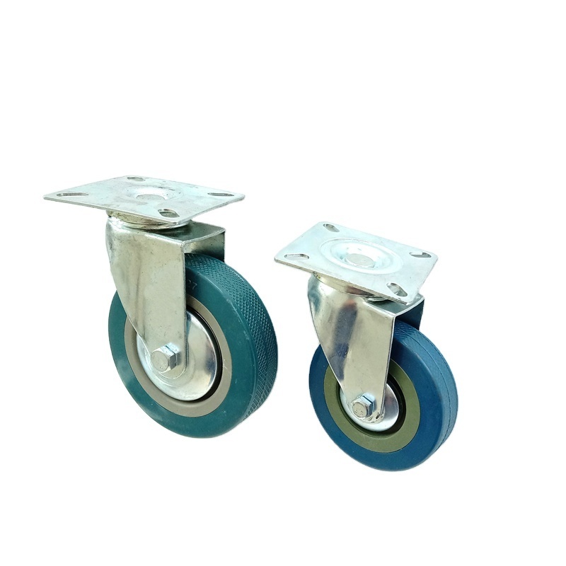 Hot Selling All Inches Swivel  Industrial Caster Wheels Locking Casters Heavy Duty Metric Threaded Stem Tpu Caster