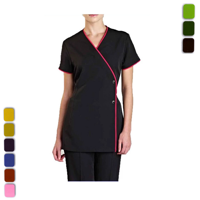 Manufacturer OEM Tunic Womens Salon Uniform SPA clothes beauty uniform