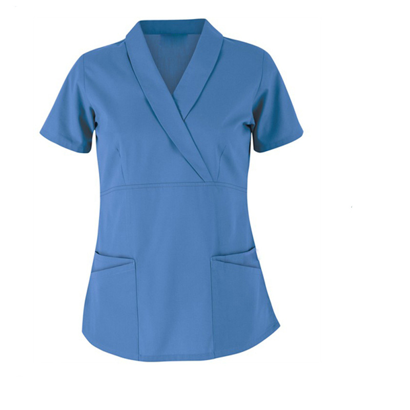 Fashion nurse medical uniform scrubs hospital uniform with smock and pants