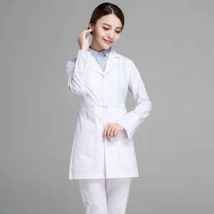 Wholesale Factory Price Professional Nurse Uniforms Medical Designs Doctor White Lab Coat Doctor Gown For Hospital