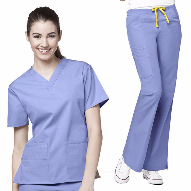 OEM Service Hospital Medical Scrubs And fashionable nurse uniform designs