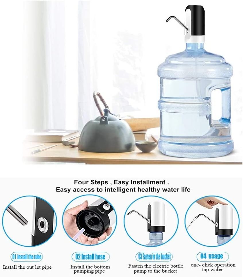 USB Charging Automatic Drinking Water Bottle Pump 5 Gallon Water Bottle Dispenser Portable Electric Water Dispenser