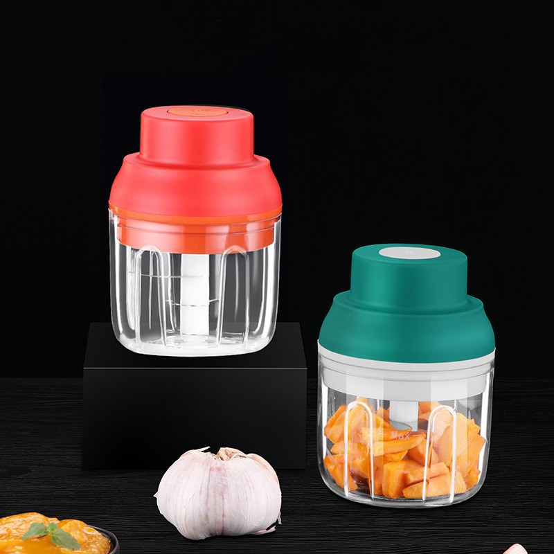 Electric Garlic Chopper Portable Mini Food Processor Waterproof Blender For Vegetable Meat Baby Food USB Charging Mincer