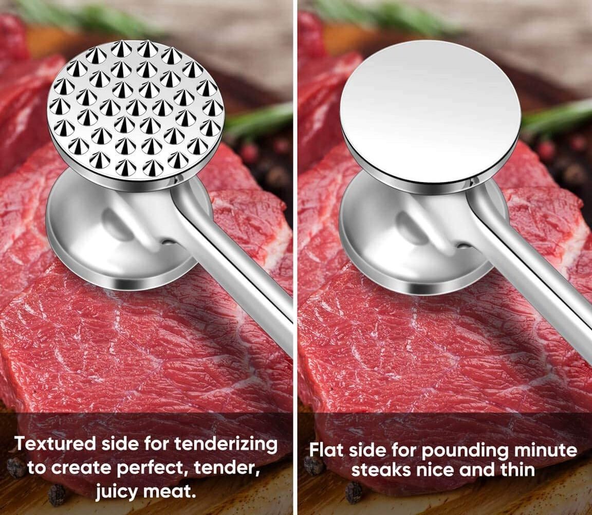 Round Head Meat Tenderizer Hammer Tool Mallet Pounder for Kitchen Tenderizing Steak Beef Poultry meat & poultry tools