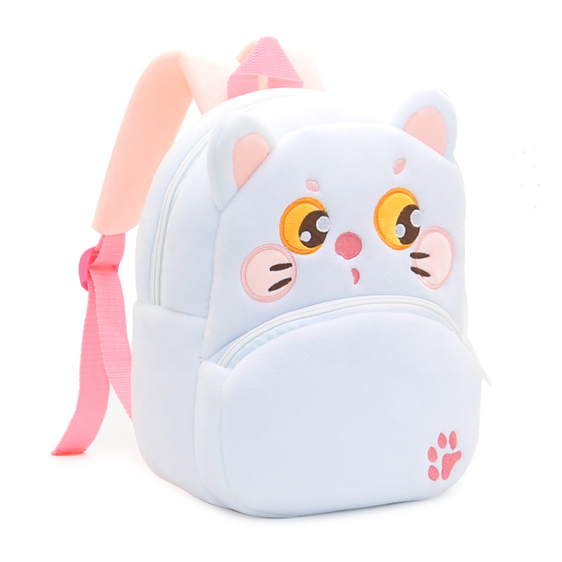 children's backpack cute plush backpack animal Kitty bags Boys girls school bags customize backpack