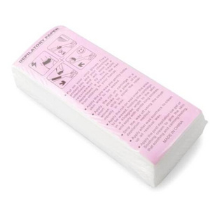 100pc Hair Removal Wax Strips for Face Body Depilatory Wax for Epilator Nonwoven Paper Roll-On Cartridge Strips for Depilation