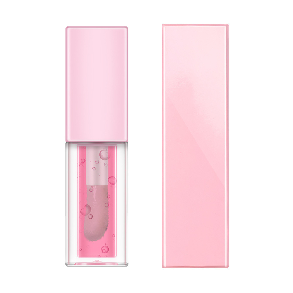 Transparent Crystal Jelly Lipgloss Shiny Clear Mirror Moisturizing Lip Balm Glitter Liquid Lipstick Lip Oil Fruit Taste Lip Tint