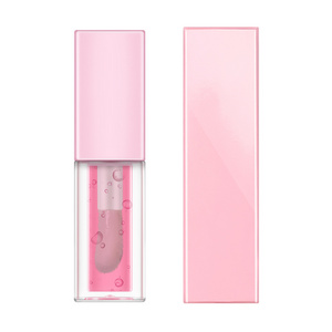 Transparent Crystal Jelly Lipgloss Shiny Clear Mirror Moisturizing Lip Balm Glitter Liquid Lipstick Lip Oil Fruit Taste Lip Tint