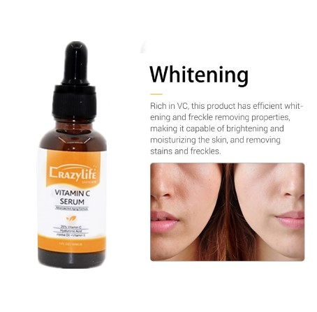 Vitamin C Liquid Serum Anti-aging Whitening VC hyaluronic acid Face Serum Moisturising Brighten Facial Skin Care