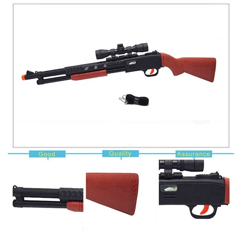 Acousto-optic shotgun toy kids electric gun toy simulates sniper rifle model with vibration