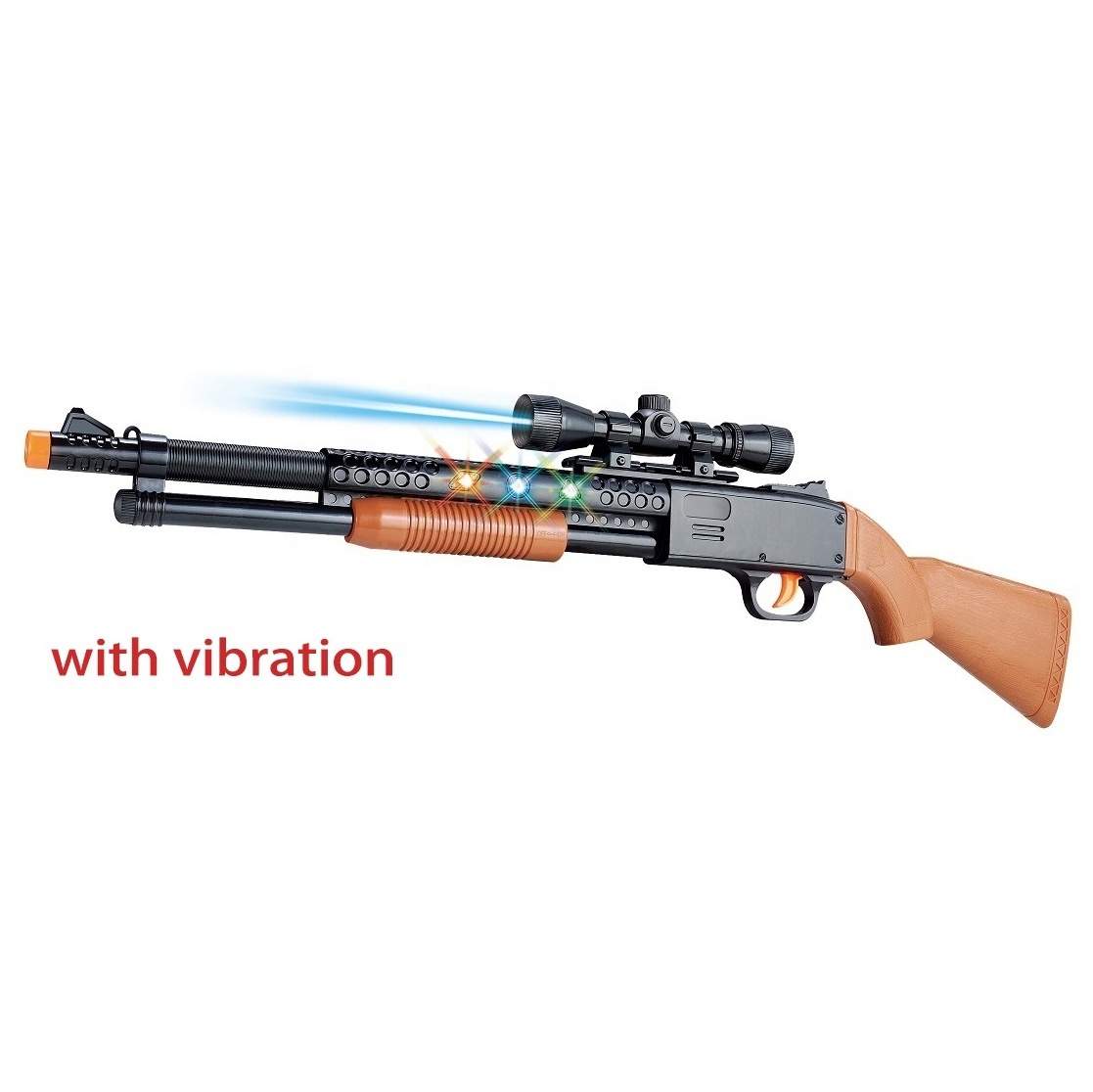 Acousto-optic shotgun toy kids electric gun toy simulates sniper rifle model with vibration