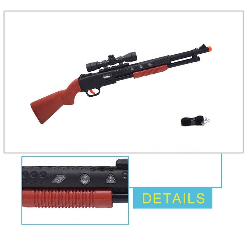 Acousto-optic shotgun toy kids electric gun toy simulates sniper rifle model with vibration