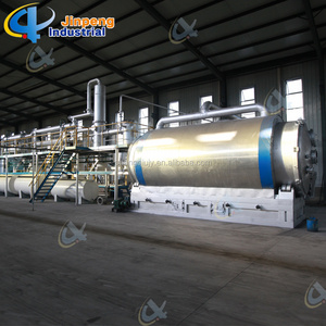 50 Tons Waste Tyre plastic Recycling Pyrolysis Plant and refinery cost fast installation