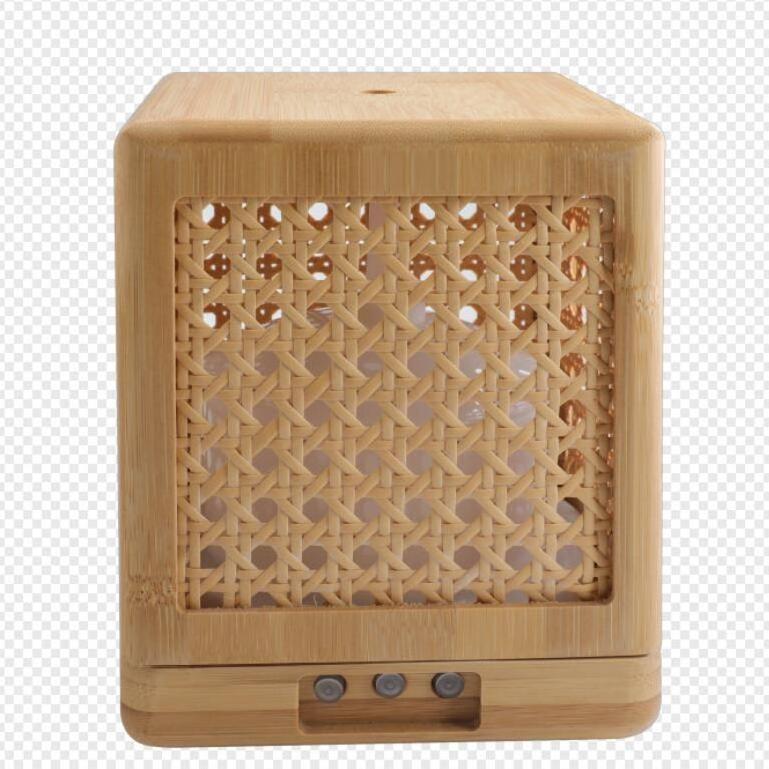 Hot sale real wood bamboo 300ml fragrance scent essential oil diffuser Aroma air humidifier with warm white night light