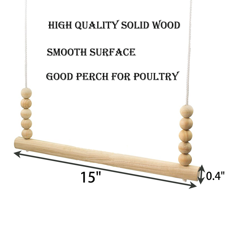 Wooden Hen Swing Chicken Stand Perch Swing Toys  Chickens Bird Parrot Used In The Coop chicken perching stand