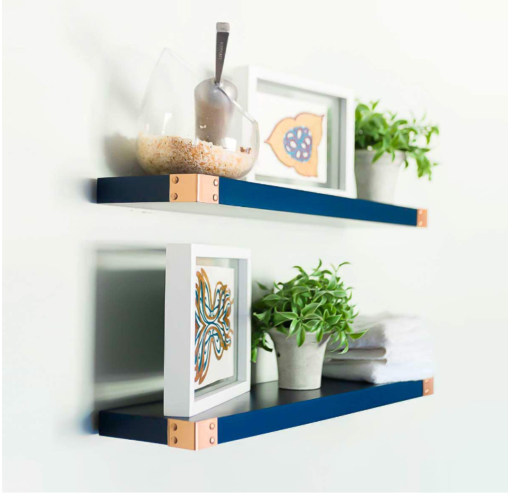 Storage Racks Shelving Units Dark Blue Wall Decorative Storage Board Wall Mount Shelf Floating Wall Shelves Home Decor