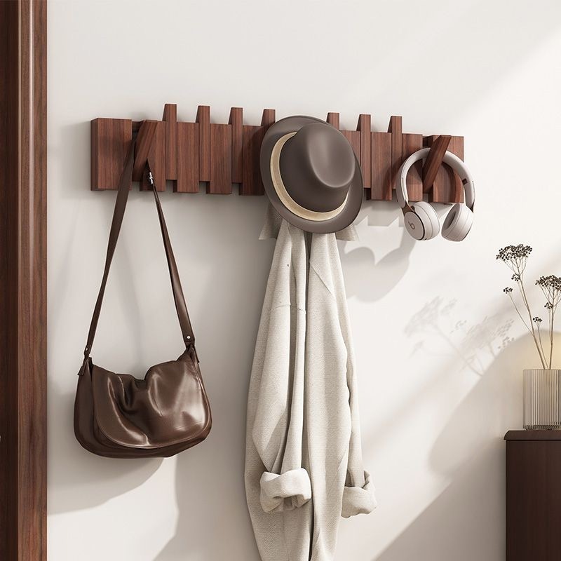 Beech Piano Keys Wall Hooks Entry Door Entry Door Solid Wood Wall Mounted Storage Hooks Behind The Door Coat Racks