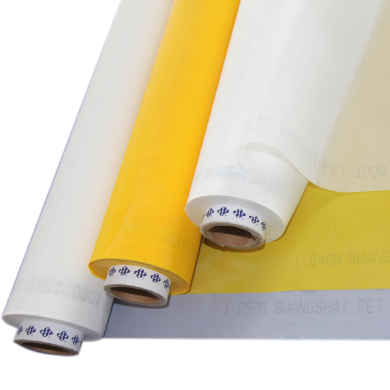 yellow white 80 90 100 110 120 150 200 250 300 mesh fabric polyester silk screen printing mesh/bolting cloth for screen printing