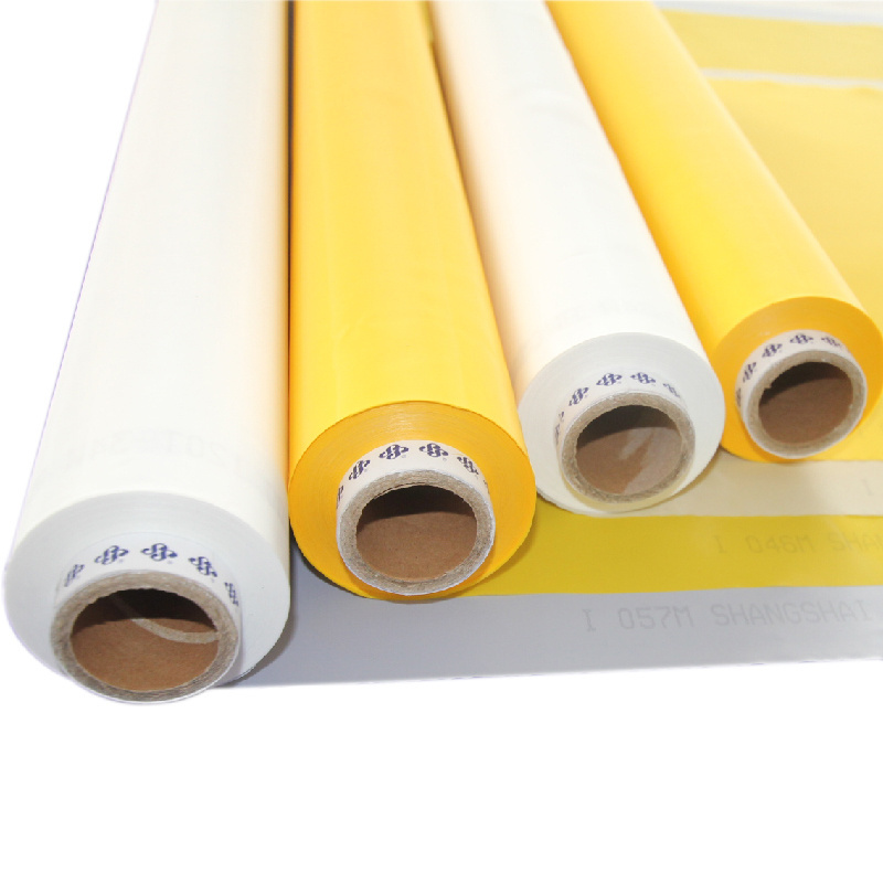 yellow white 80 90 100 110 120 150 200 250 300 mesh fabric polyester silk screen printing mesh/bolting cloth for screen printing