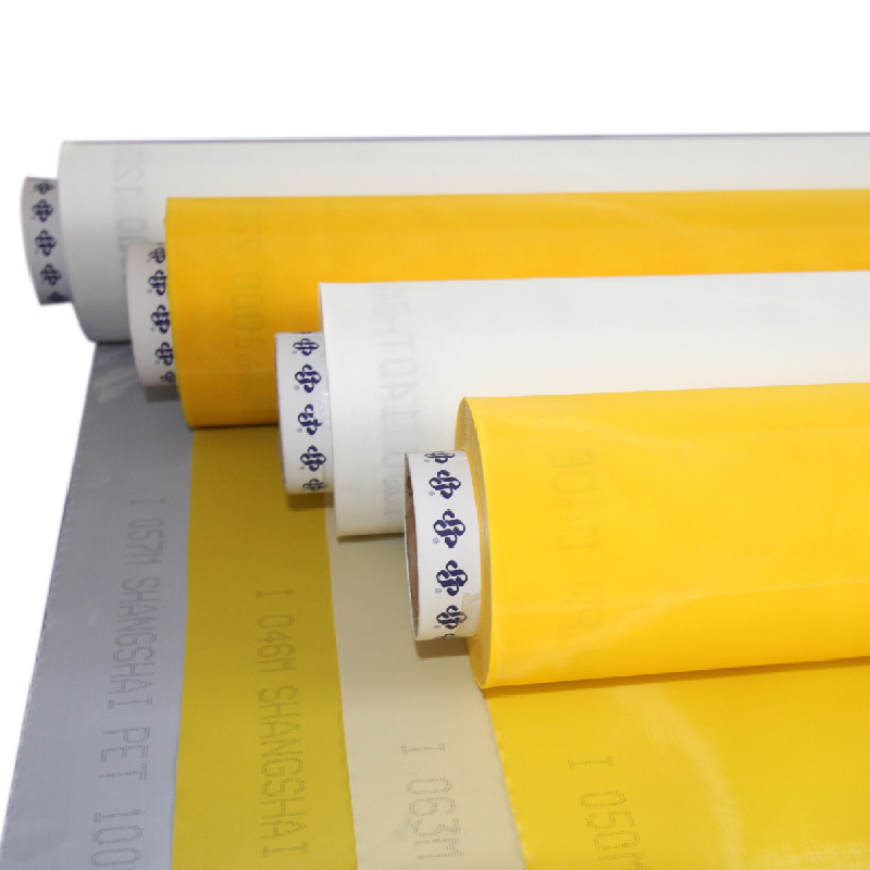 yellow white 80 90 100 110 120 150 200 250 300 mesh fabric polyester silk screen printing mesh/bolting cloth for screen printing