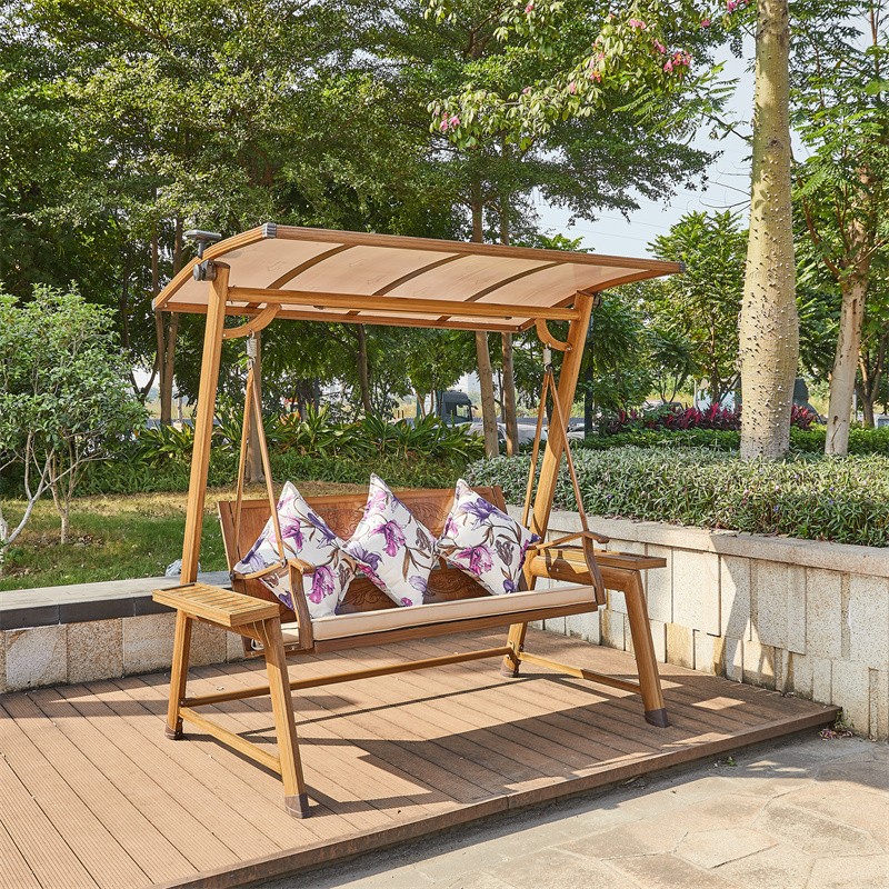 Outdoor furniture wholesale Garden Leisure Balcony aluminum swing metal Swing for 2 seats Panama patio swing for adult