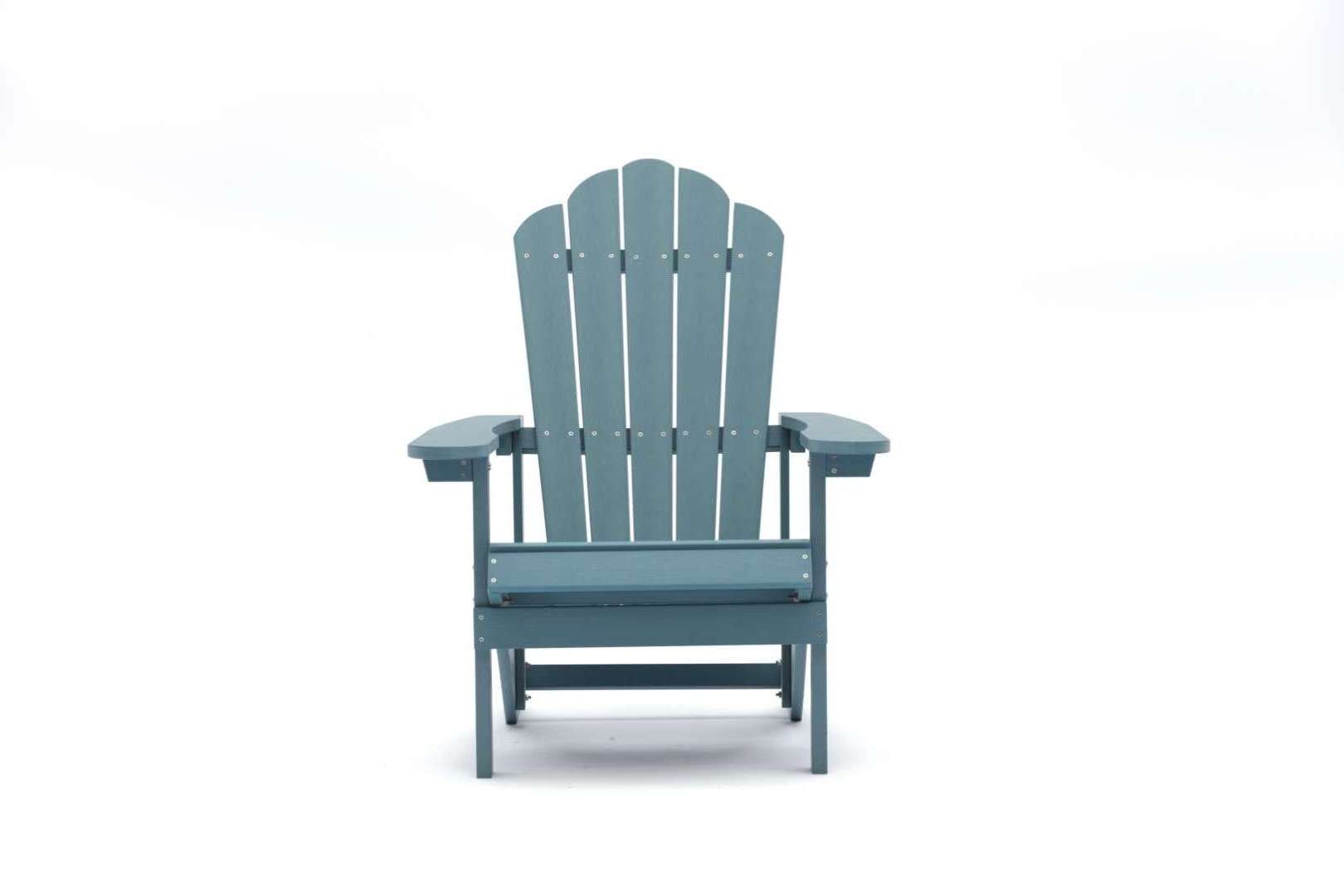 Wholesale outdoor furniture patio garden  beach garden plastic wood chair adirondack chair with cup holder