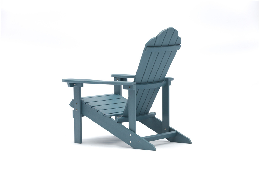 Wholesale outdoor furniture patio garden  beach garden plastic wood chair adirondack chair with cup holder