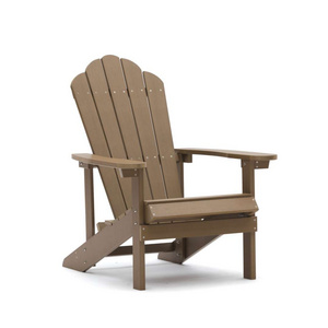 Wholesale outdoor furniture patio garden  beach garden plastic wood chair adirondack chair with cup holder