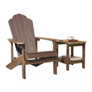 CHOUVANT high quality outdoor furniture waterproof  adirondack table set 2+1 adirondack chair set PS wood muskoka chair