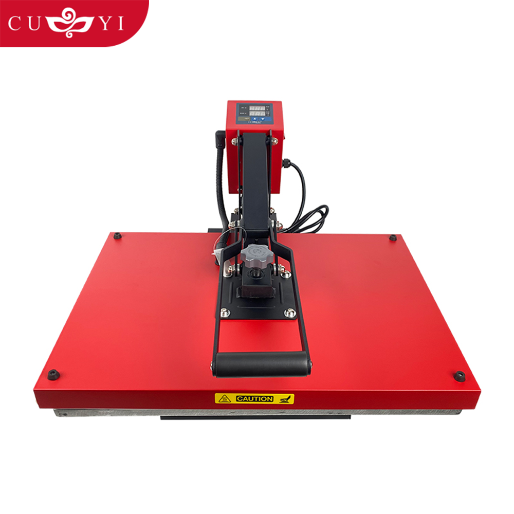 CUYI heat press machines 40*60 cm manual heat transfer printing machine for sublimation custom logo in T shirt