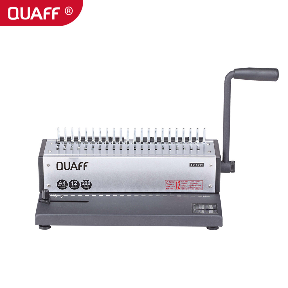 QUAFF SD-1201 Binding Machine Coil Spiral Comb Binding Machine A4 Commercial Punching And Binding Machine