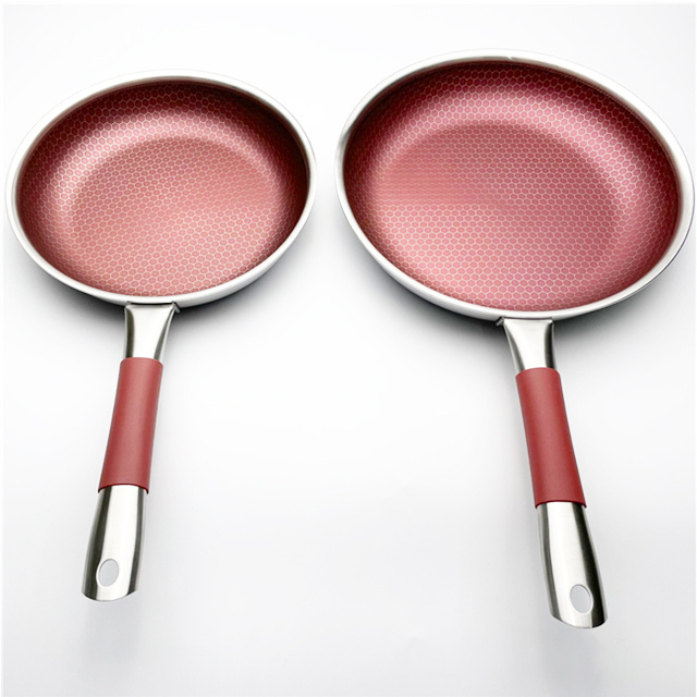 16cm Small Frying Pan Non-stick Honeycomb Sauce Pans Drop Nonstick Frying Pan