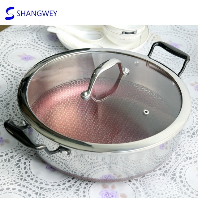 Germany hot sale stainless steel cookware set energy save stockpot easy cleaning casseroles