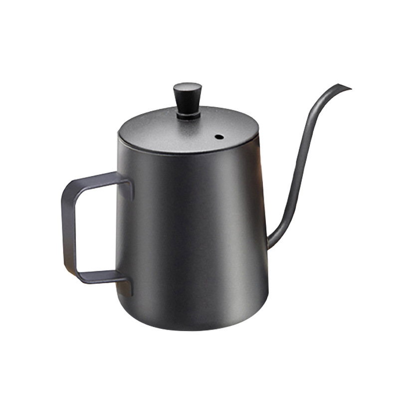 Black Stainless Steel Tea Kettle Maker Drip 350ml 600ml Coffee Pot Gooseneck Coffee Teapot Kettle