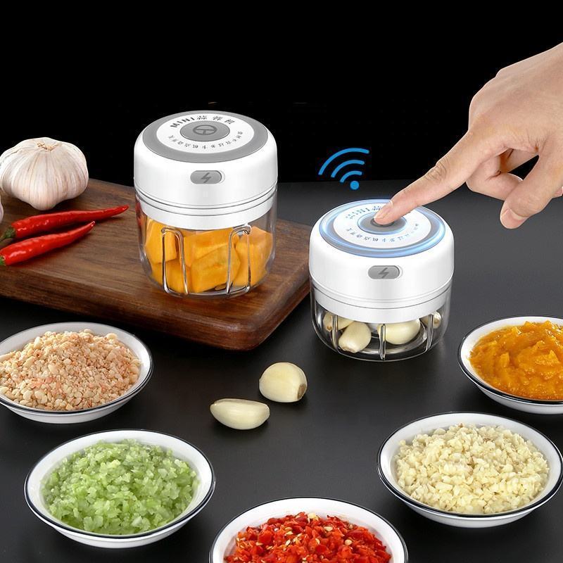 250ml Wireless USB Electric Rechargeable Garlic Home Kitchen Rechargeable Wireless Food Chopper