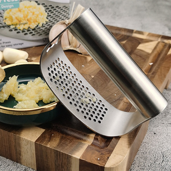 Hot Sale Durable Stainless Steel Garlic Press Kitchen Gadgets Garlic Ginger Masher