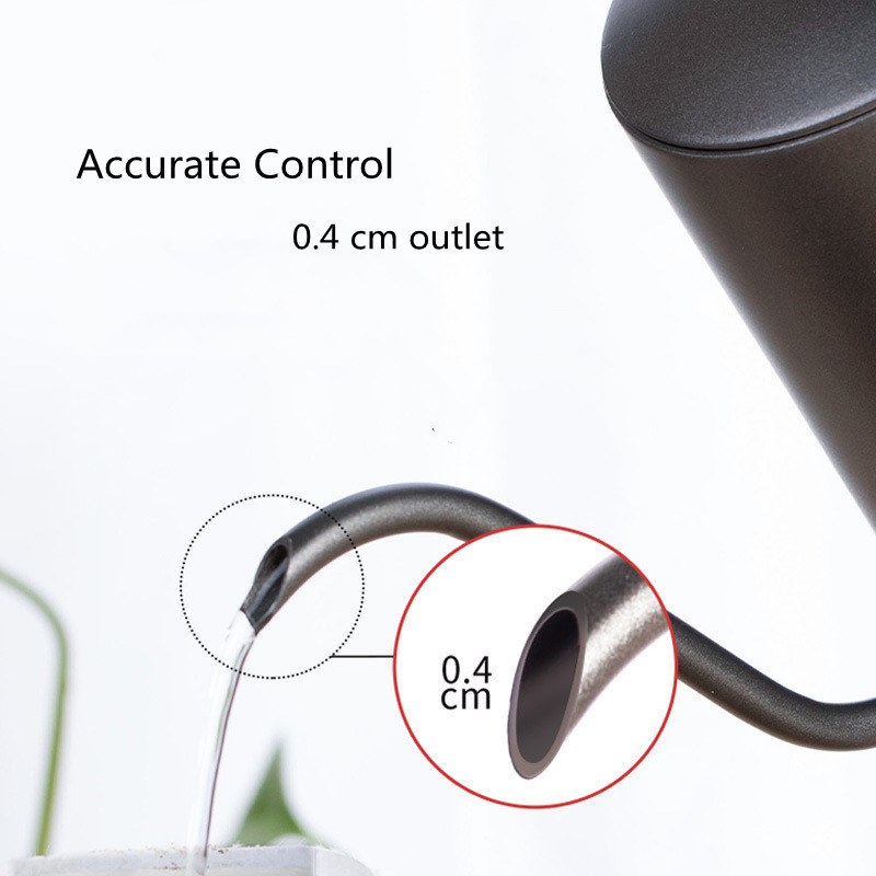 Black Stainless Steel Tea Kettle Maker Drip 350ml 600ml Coffee Pot Gooseneck Coffee Teapot Kettle