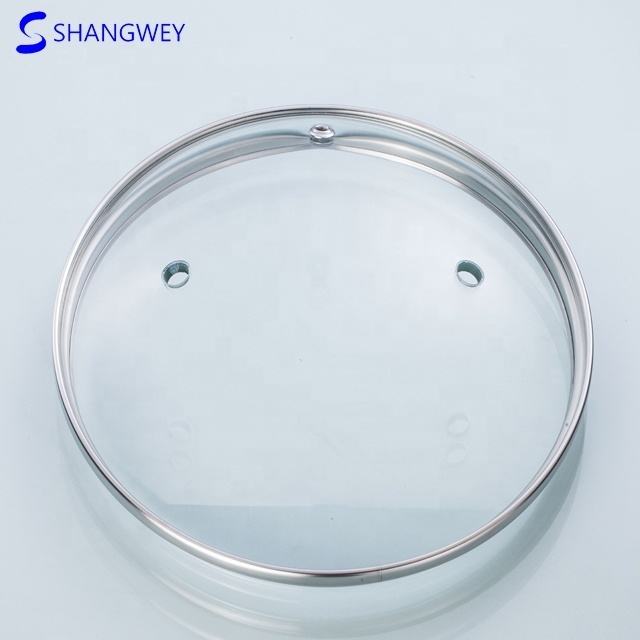 Lid for Cooking Pot High Quality G Type Tempered Glass Lid Silicon Kitchen Pot Lid Cover Cookware Parts Floating Glass